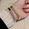 Cross-border European and American ultra-glittering luxurious and exquisite entangled micro-inlaid zircon bracelet, hollowed-out full diamond fashionable and simple women's jewelry Application Scenario